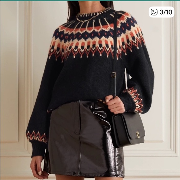 DÔEN FIELD-Fair Isle Baby Alpaca Sweater! EUC! Size L! - Picture 3 of 4